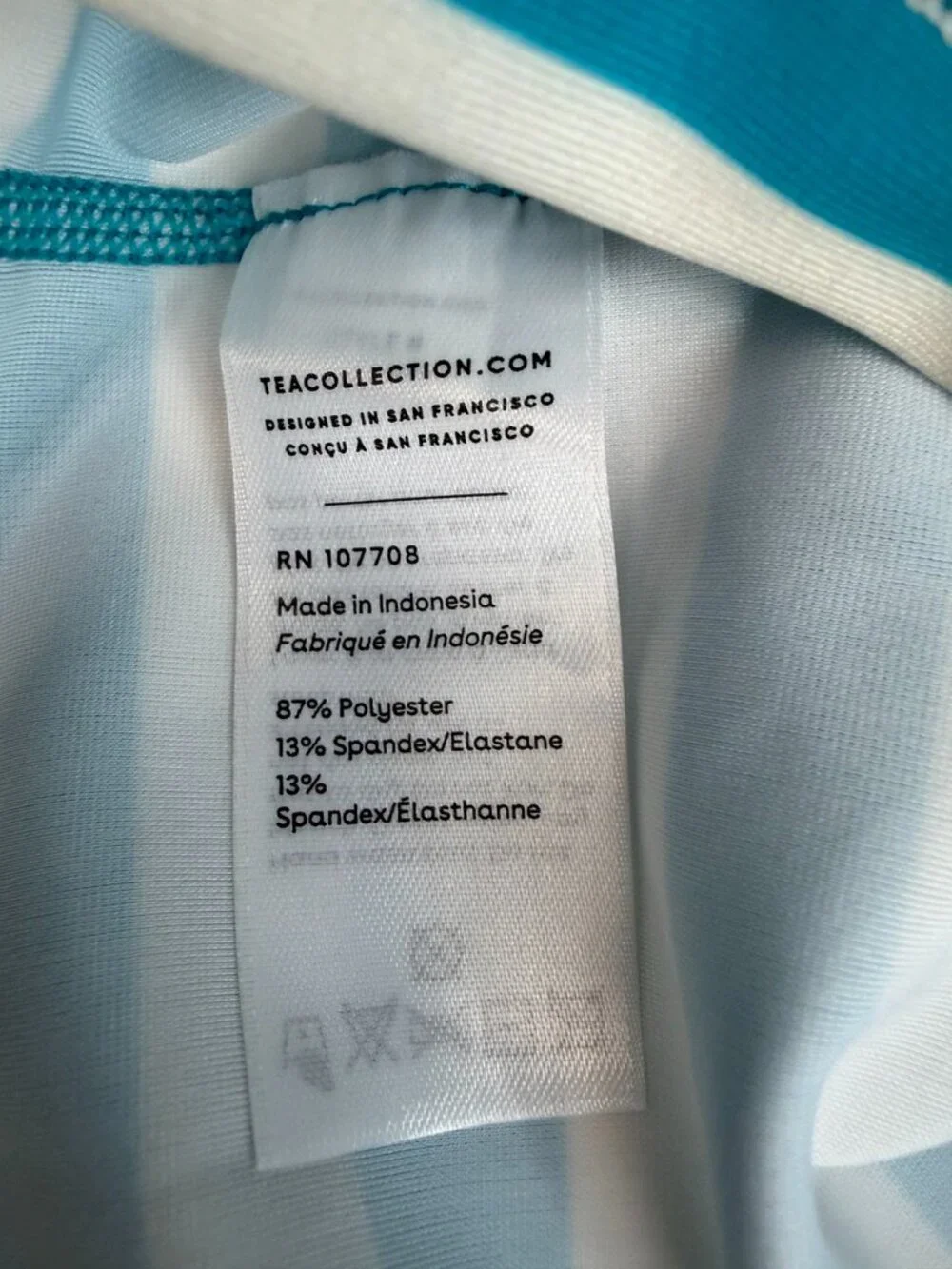 Tea Rash Guard Baby 12 Month Stripe UPF Beach Pool Swim Shirt Play Party Core Ne